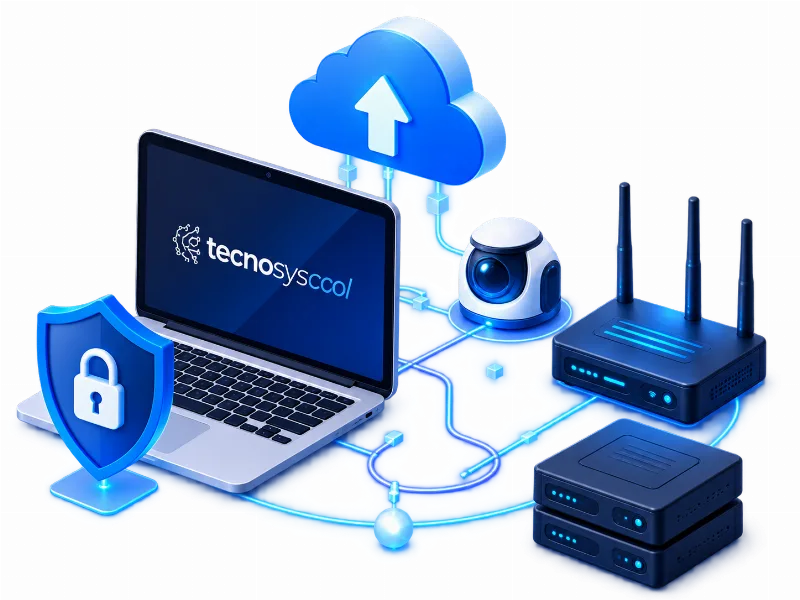 Tecnosyscol — composición de soluciones tecnológicas: equipos, red, seguridad y nube