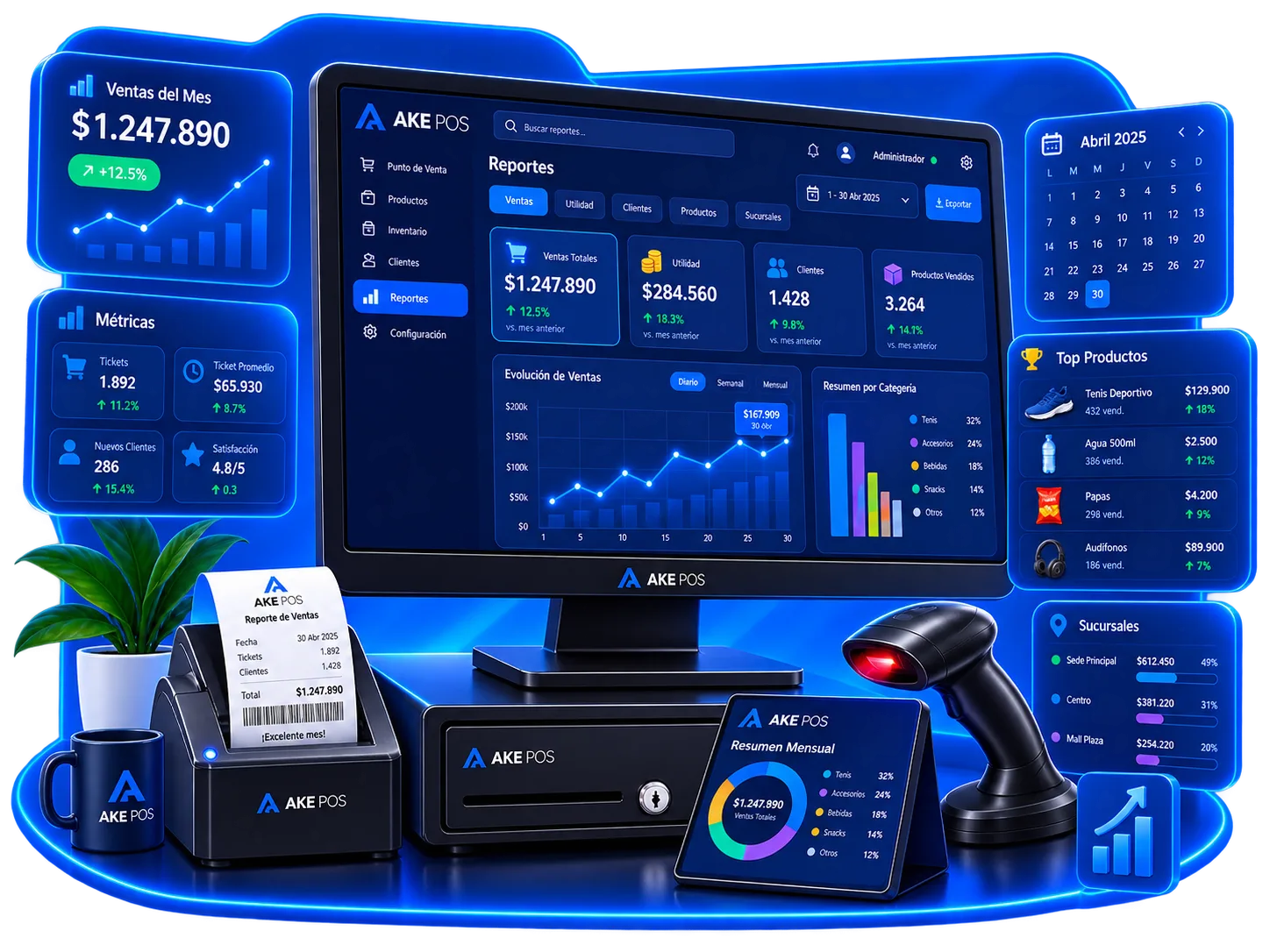 AKE POS — Control de inventarios y stock