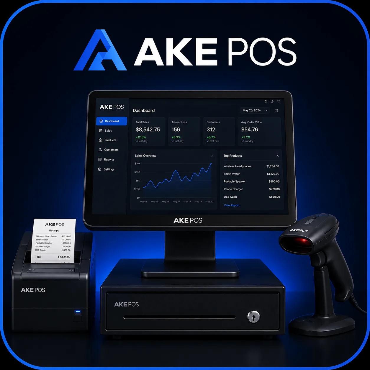 AKE POS — Sistema POS & ERP